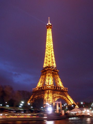Findpicture  Eiffel Tower on Eiffel Tower On A Winter   S Evening    Lamppost Pictures